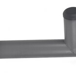 Muurbeugel Ø76 mm met L-profiel voor spiegels - Vast