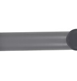 Muurbeugel Ø76 mm met L-profiel voor spiegels - Vast