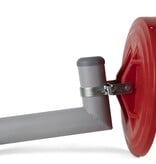 Muurbeugel Ø76 mm met L-profiel voor spiegels - Vast