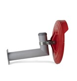 Muurbeugel Ø76 mm met L-profiel voor spiegels - Vast