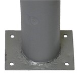 Muurbeugel Ø76 mm met L-profiel voor spiegels - Vast