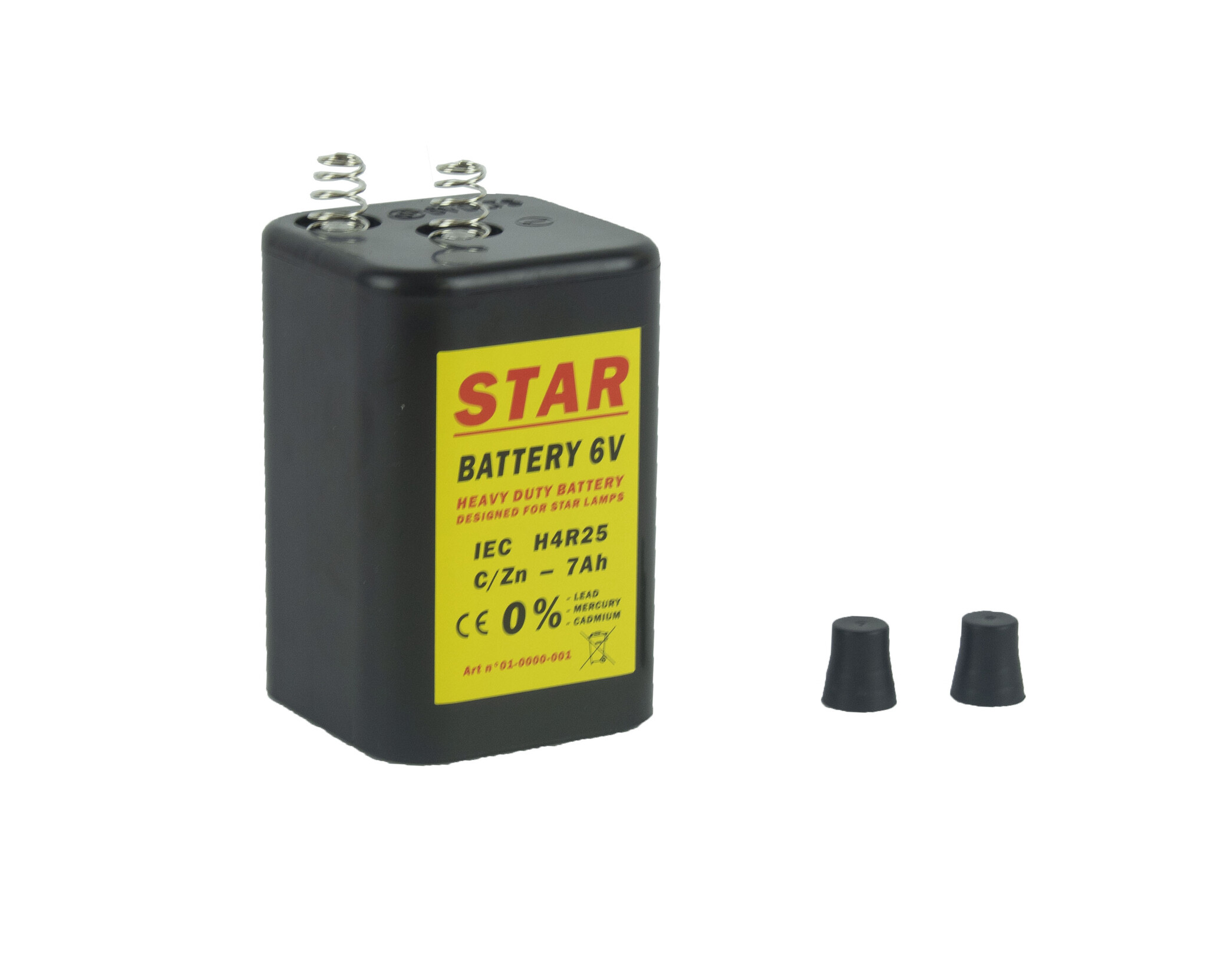 Pile 4R25 6V pour lampes de chantier