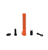 LED toortslamp - orange - oplaadbaar