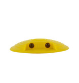 Round ground reflector yellow with 4 reflectors