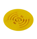 Round ground reflector yellow with 4 reflectors