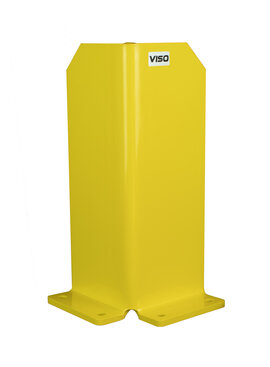 Steel corner protector for warehouse racks