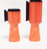 Enrouleur à sangle pour cône de signalisation 100 mm x 3 m - rouge/blanc