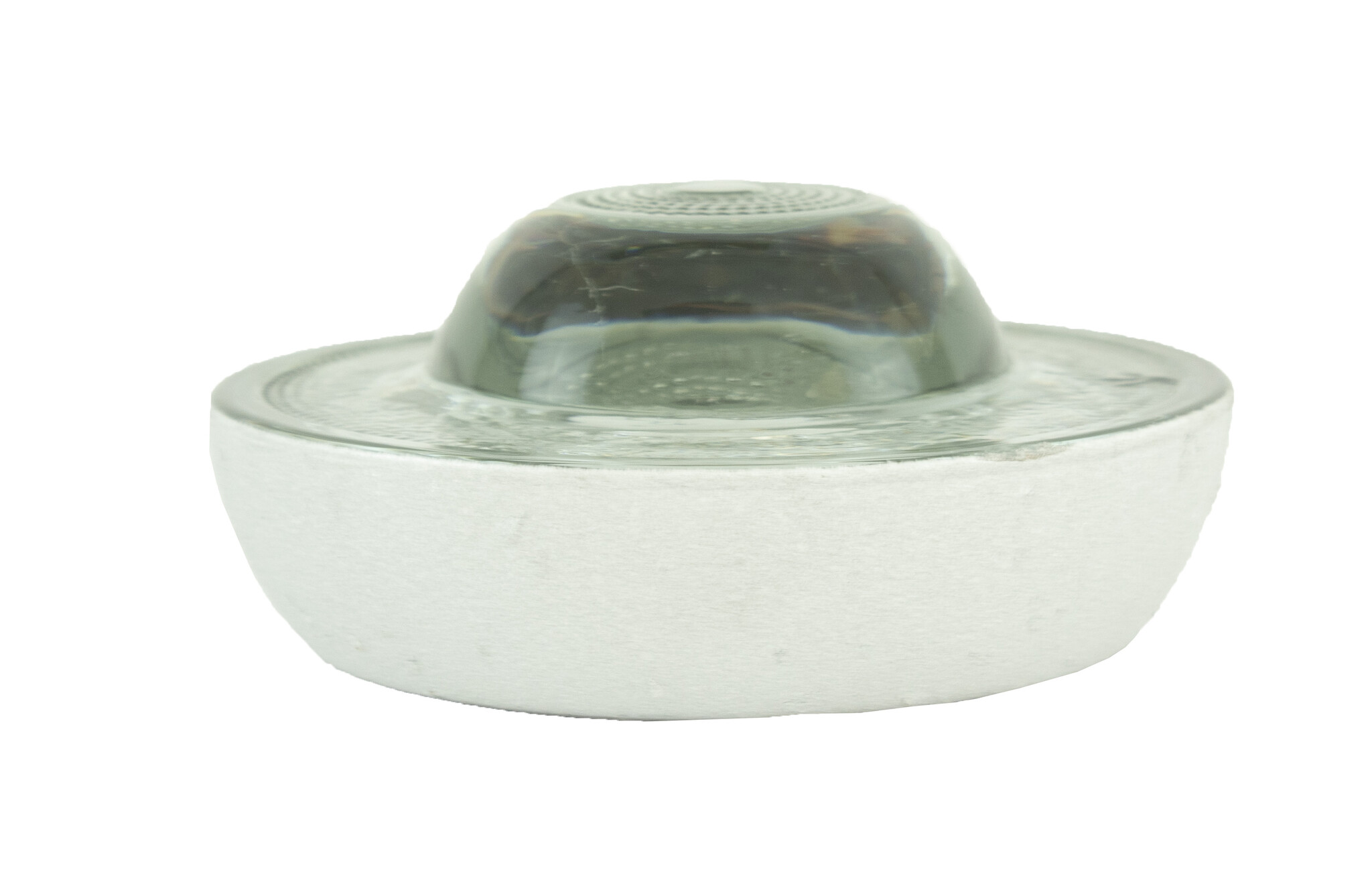 Glasbolreflector- Wit - diameter 100 mm - hoogte 45 mm