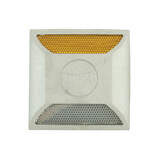 Double-sided aluminium epoxy roadstud yellow/white