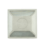 Dubbelzijdige aluminium epoxy wegdekreflector wit/wit