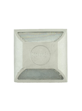 Double-sided aluminium epoxy roadstud white/white