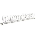 Bicycle stand spiral 'Velostand' - stainless steel