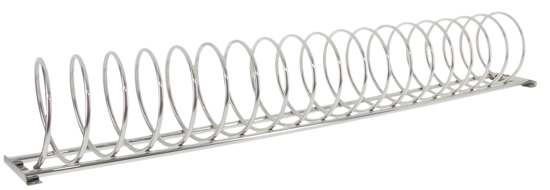 Bicycle stand spiral 'Velostand' - stainless steel