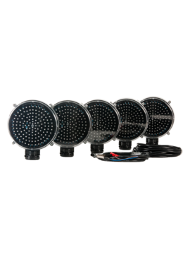 Jeu de 5 feux de signalisation en cascade