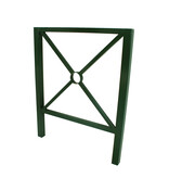 Barrière Croix St-André - 900 x 1100 mm - Vert (RAL 6009)