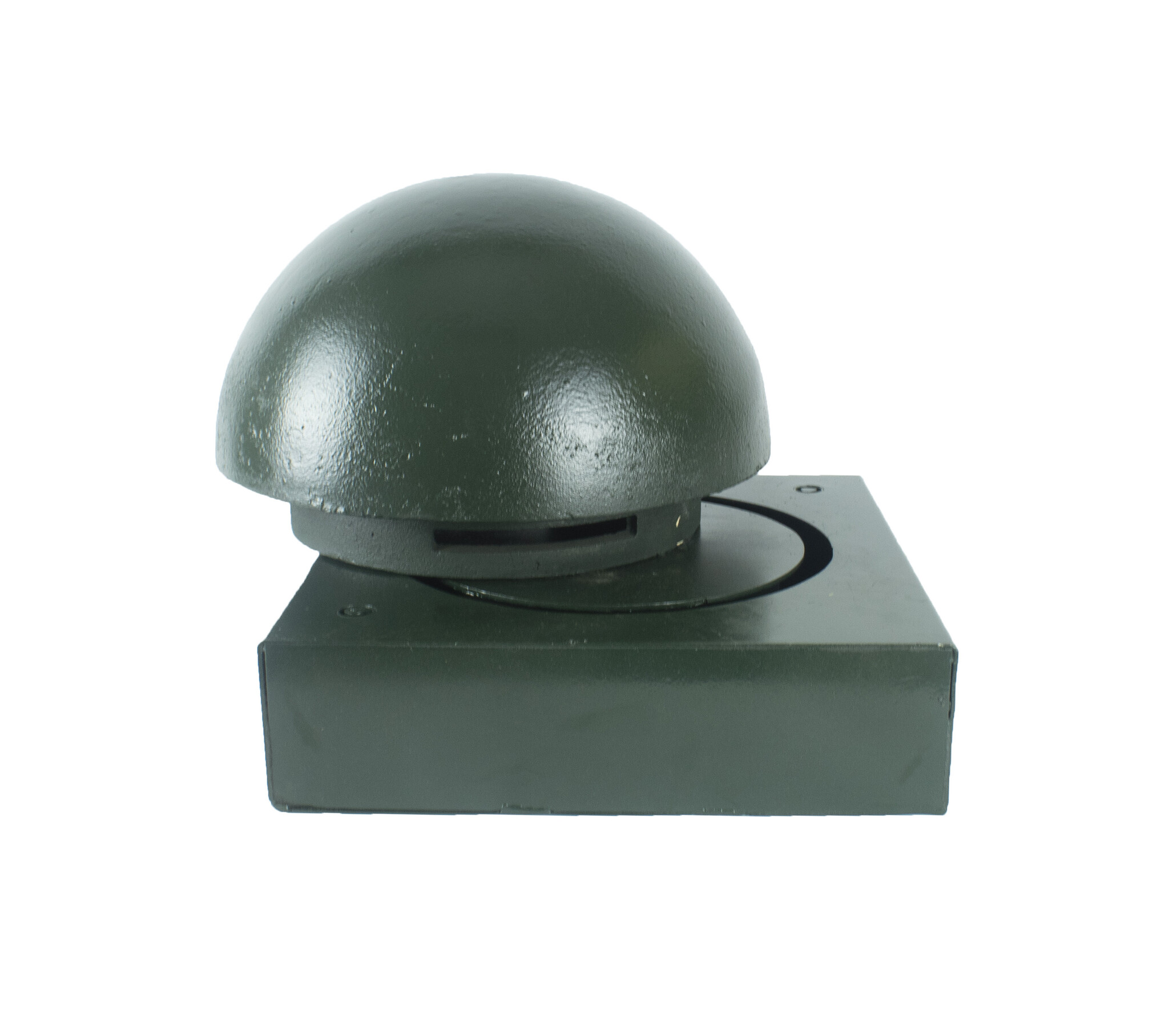 Uitneembare halve bol in gietijzer - RAL 6009