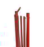 Straight foldable fence red/white - 230 cm