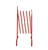 Recht vouwhek rood/wit - 230 cm