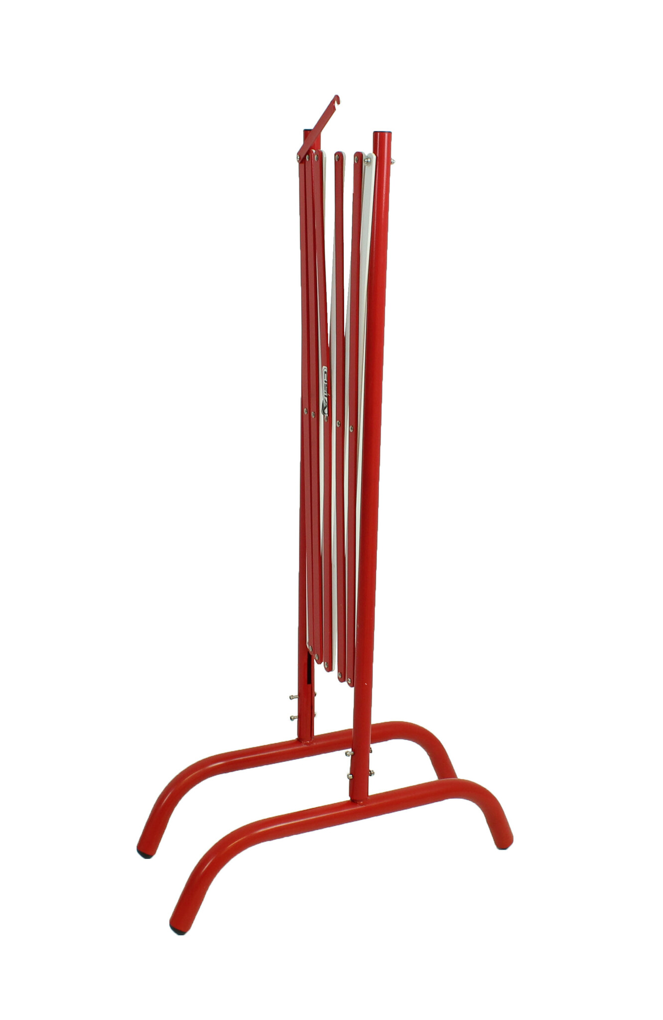 Barrière pliante droite rouge/blanche - 230 cm