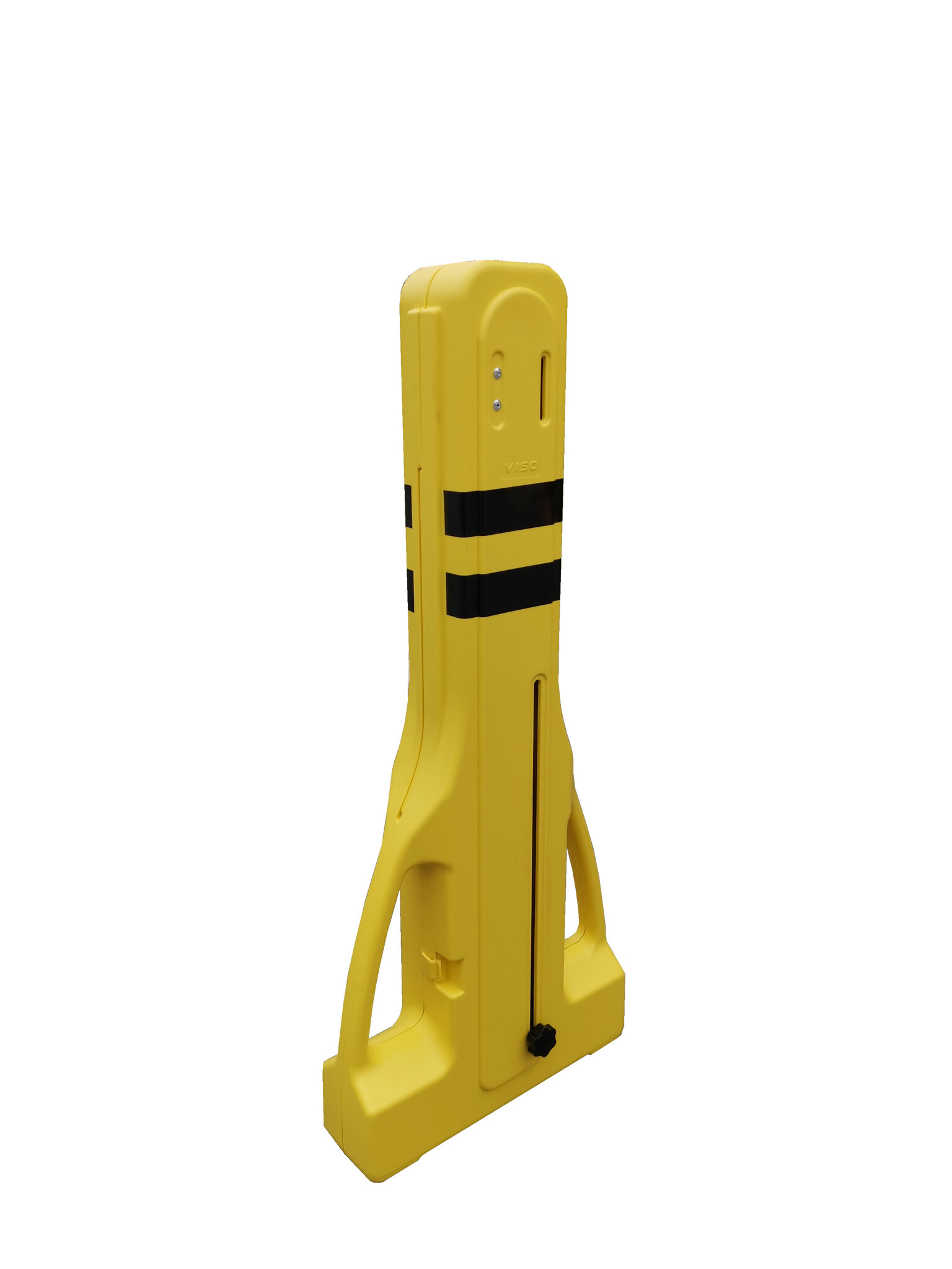 Foldable barrier plastic Extenso - yellow/black - 2400 x 400 x 1000 mm