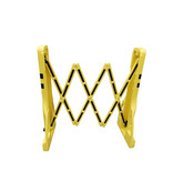 Barrière extensible PVC Extenso - jaune/noir - 2400 x 400 x 1000 mm
