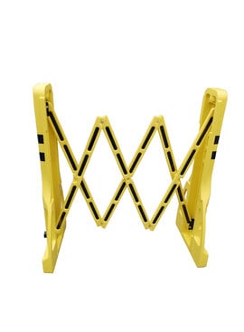 Foldable barrier plastic Extenso - yellow/black
