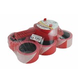 Rolhouder voor signalisatielint of afzetlint - Inclusief 7 rollen (50mm x 100m)