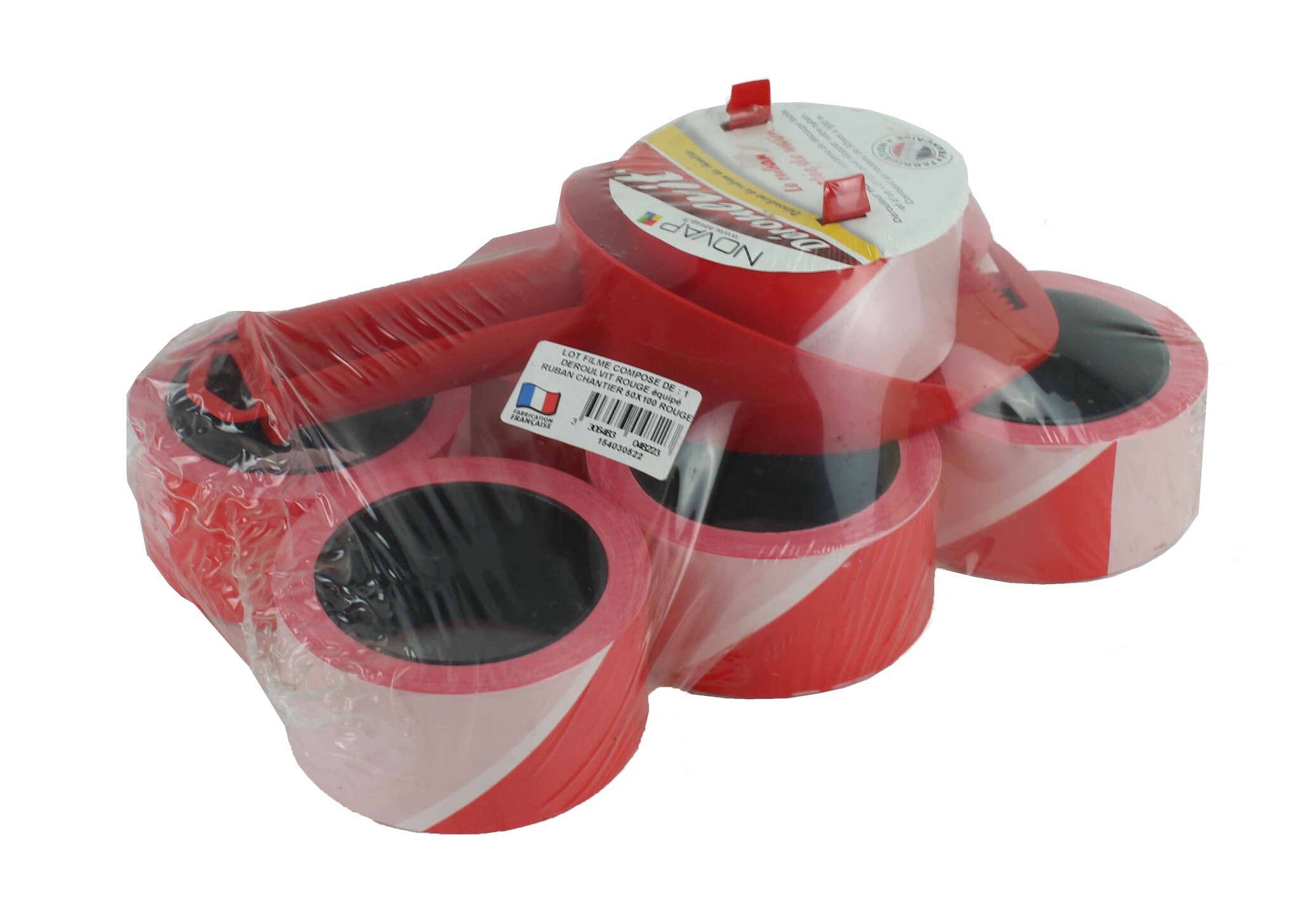 Rolhouder voor signalisatielint of afzetlint - Inclusief 7 rollen (50mm x 100m)