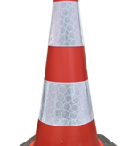 Traffic cone 75 cm 'ECO FOOT' - low-cost and environmentally friendly