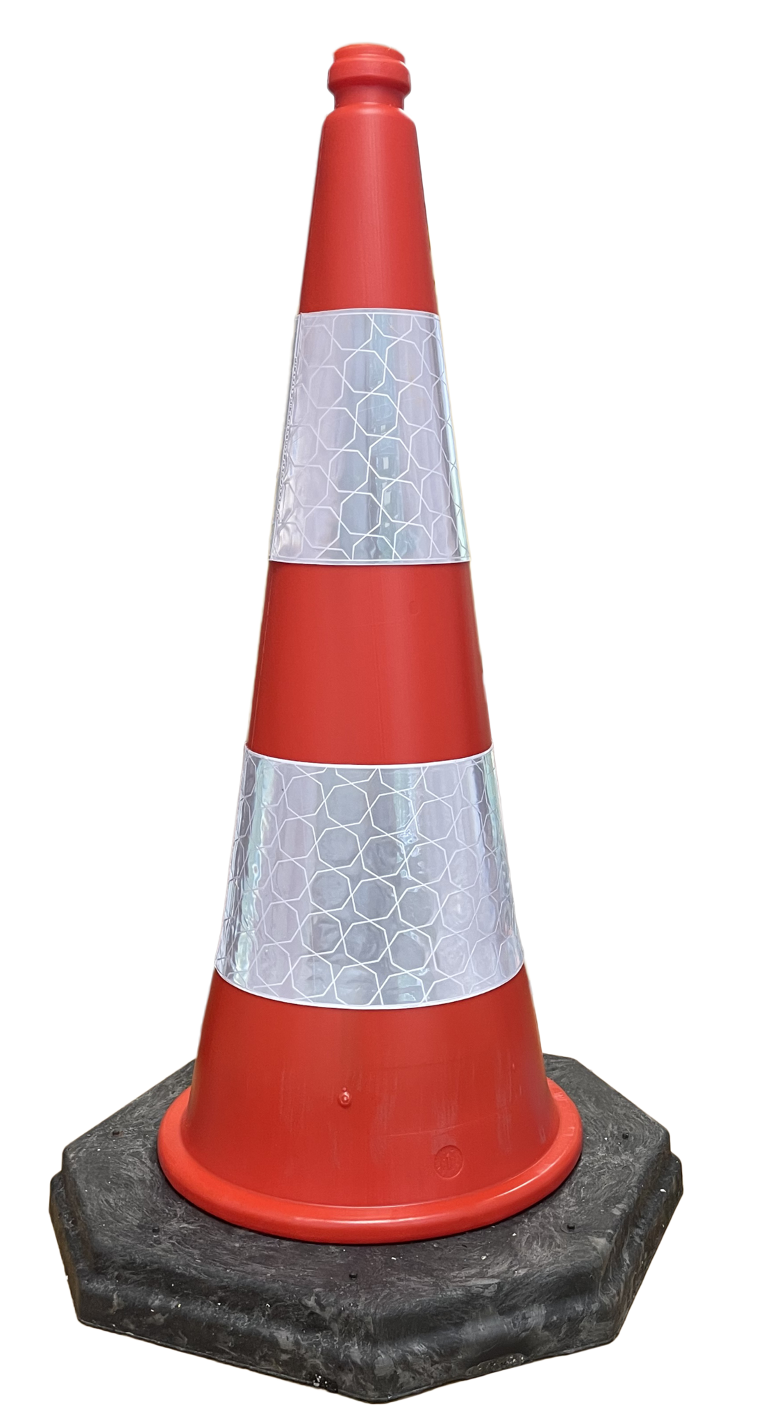 Traffic cone 75 cm 'ECO FOOT' - low-cost and environmentally friendly