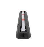 Retractable post in robber base - red-white with triangular lock