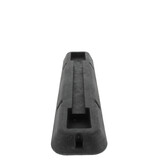Retractable post in robber base - red-white with triangular lock