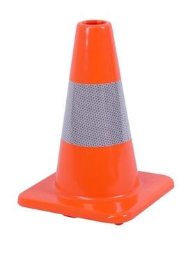 Traffic cone 30 cm PVC - highly flexible