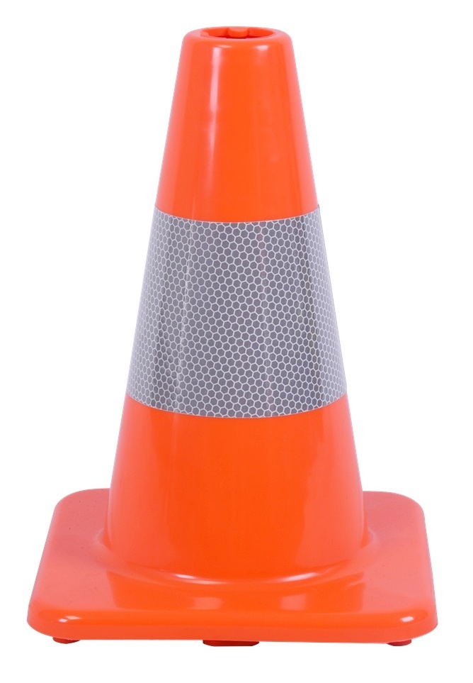 Cône de signalisation 30 cm PVC - très flexible + Classe 2