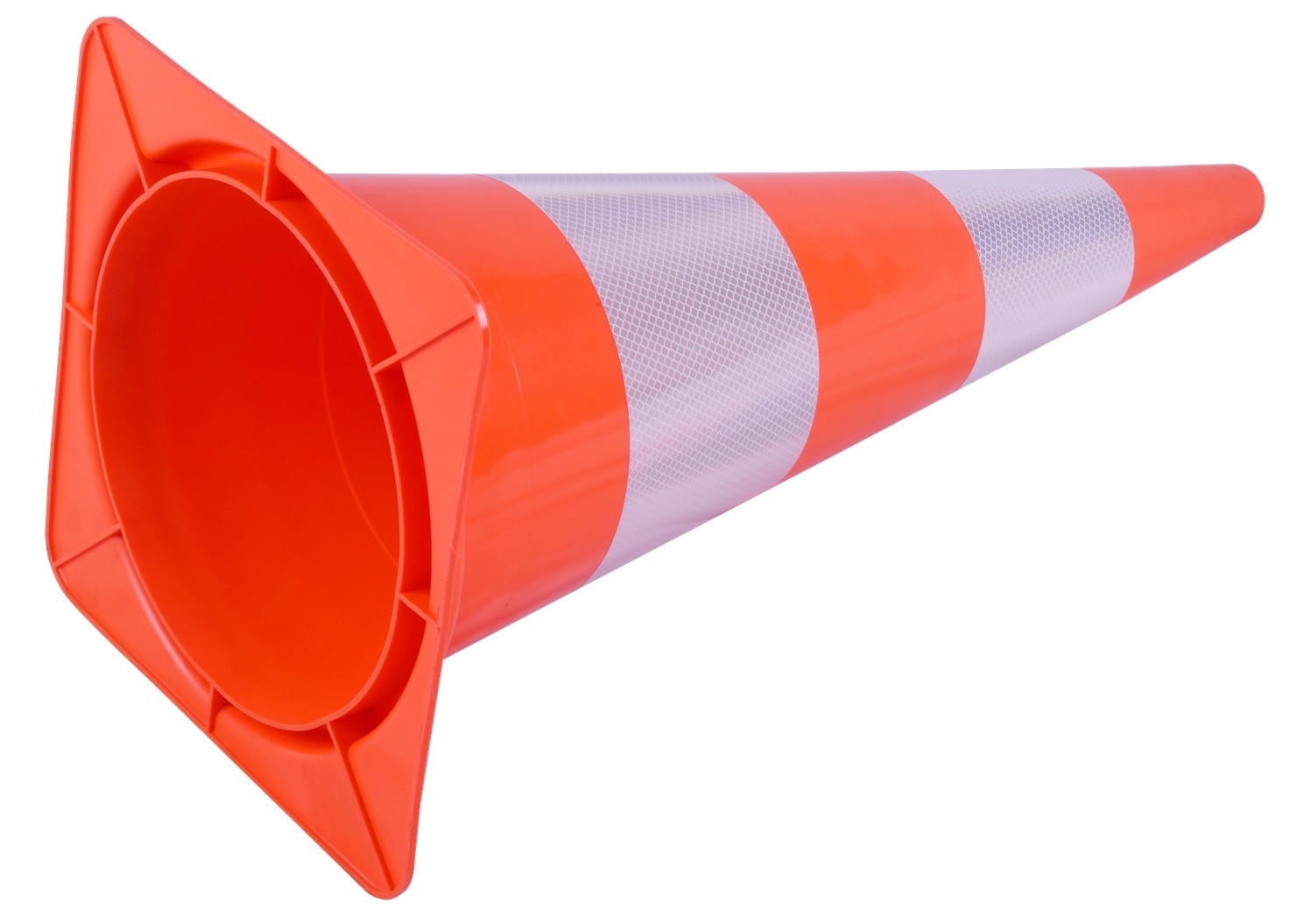 Cône de signalisation 30 cm PVC - très flexible + Classe 2