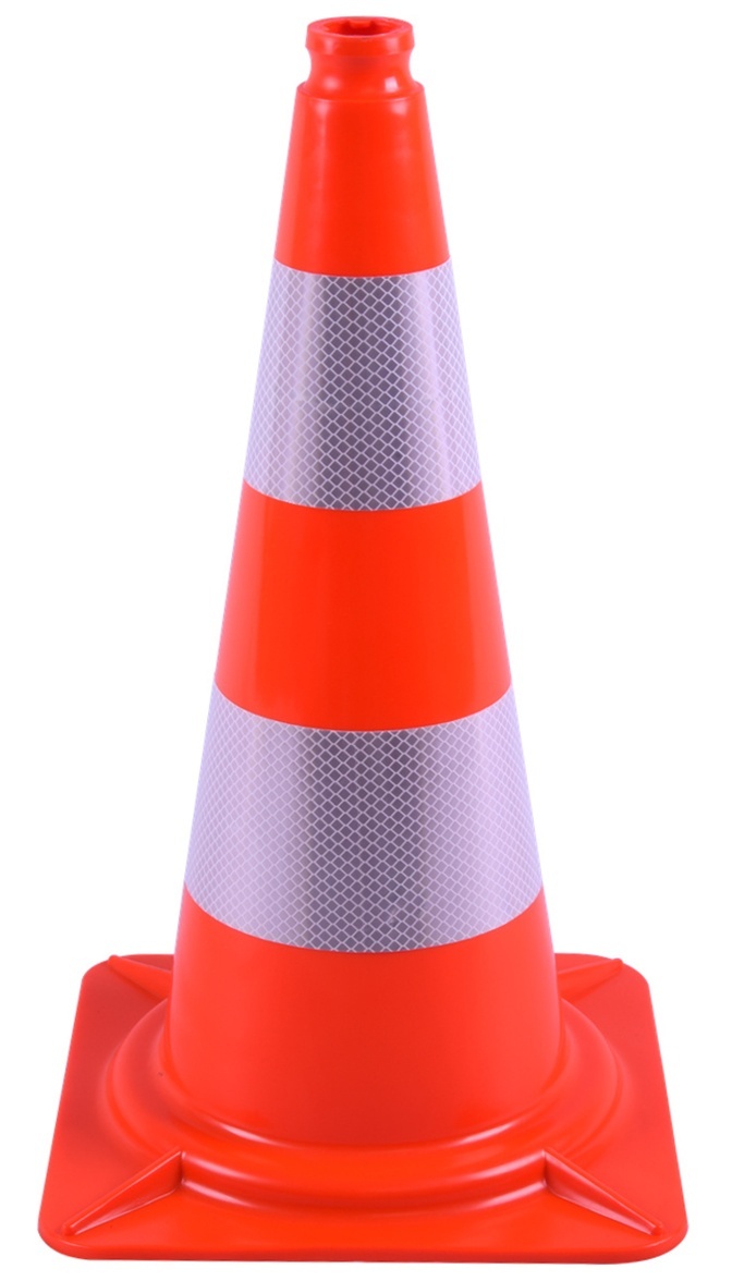 Verkeerskegel 50 cm PVC - zeer flexibel + Klasse 2