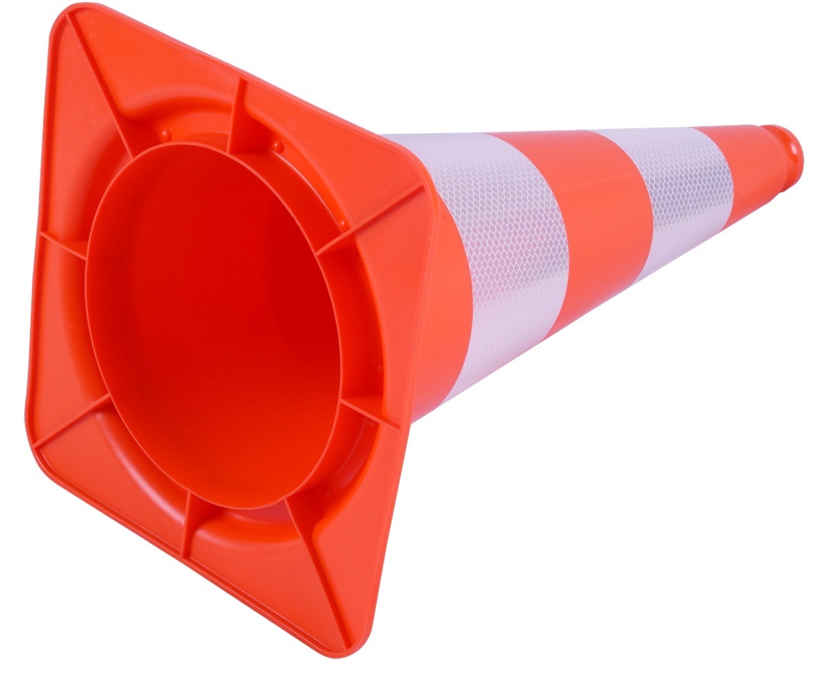 Traffic cone 50 cm PVC - highly flexible + Class 2