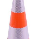 Cône de signalisation 75 cm PVC - très flexible + Classe 2