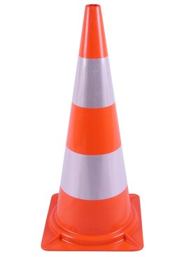 Cône de signalisation 75 cm PVC - très flexible