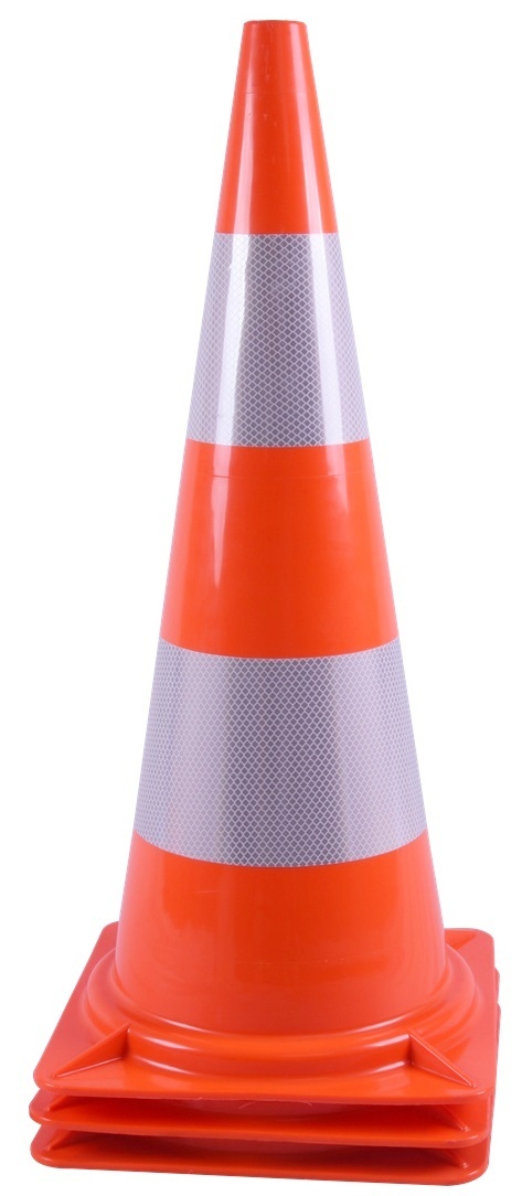 Verkeerskegel 75 cm PVC - zeer flexibel + Klasse 2