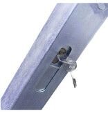 Budget-friendly parking bracket Ø 50 mm with cylinder lock