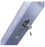 Budget-friendly parking bracket Ø 50 mm with cylinder lock