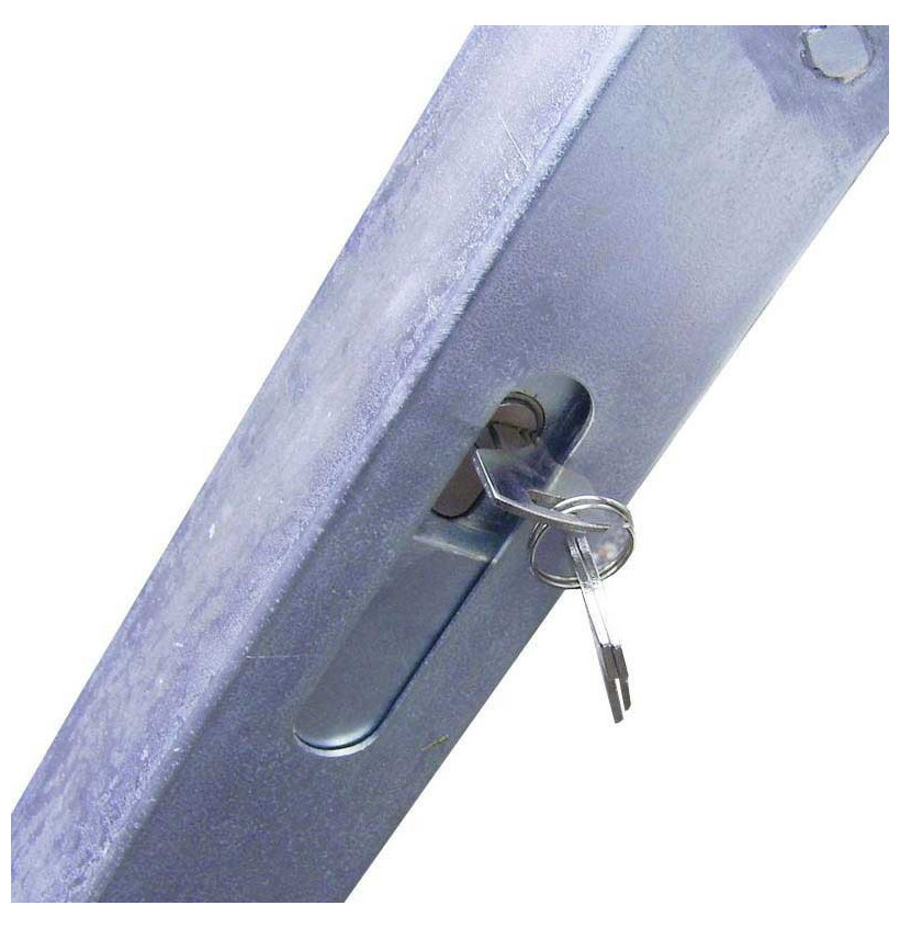 Budget-friendly parking bracket Ø 50 mm with cylinder lock