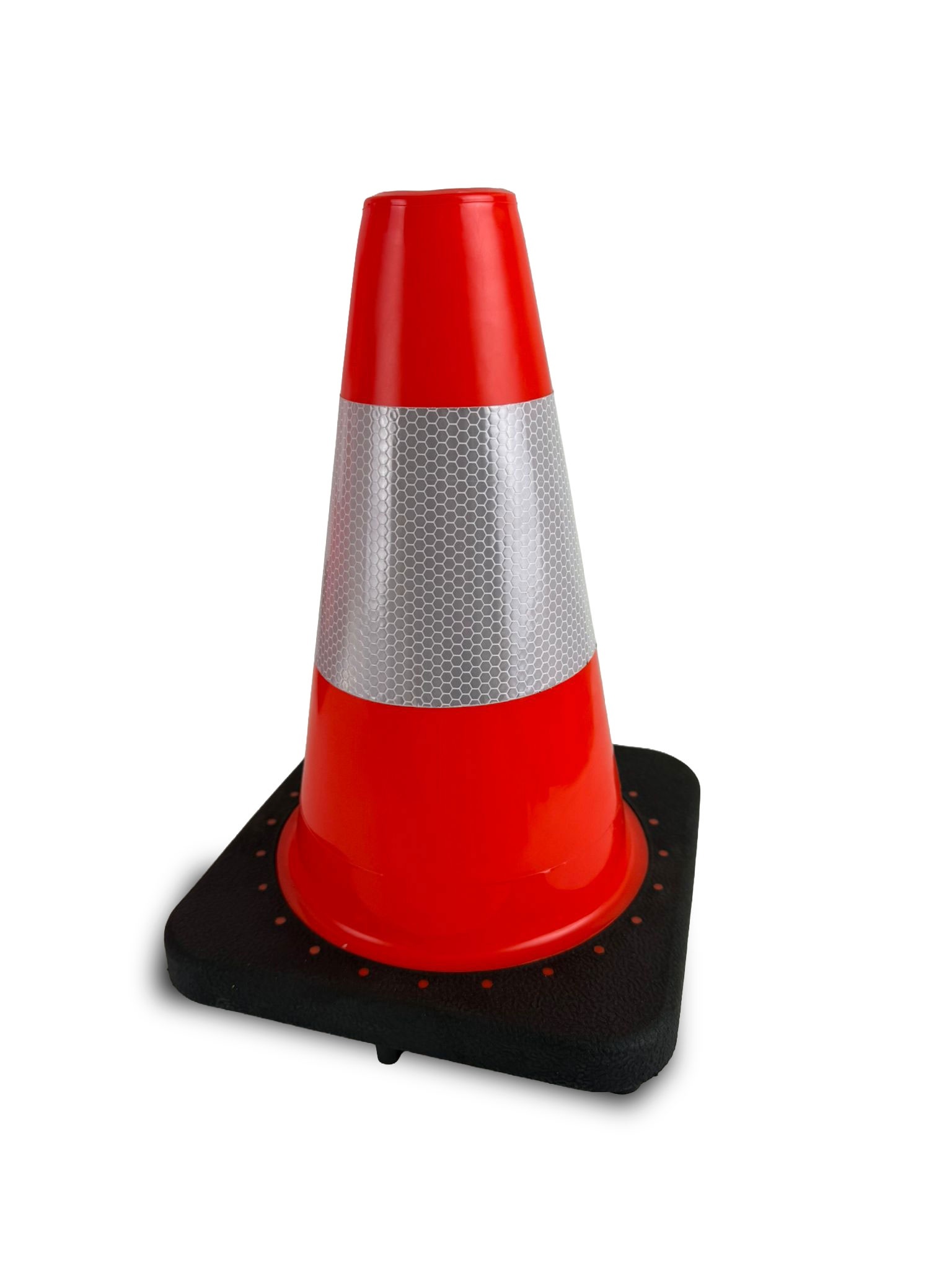 Cône de signalisation 30 cm PU - flexible et doux avec socle lesté