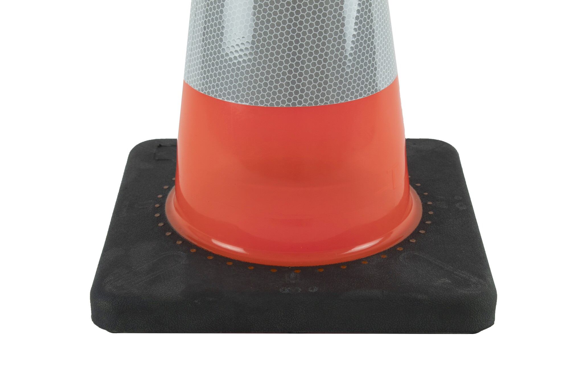 Cône de signalisation 30 cm PU - flexible et doux avec socle lesté