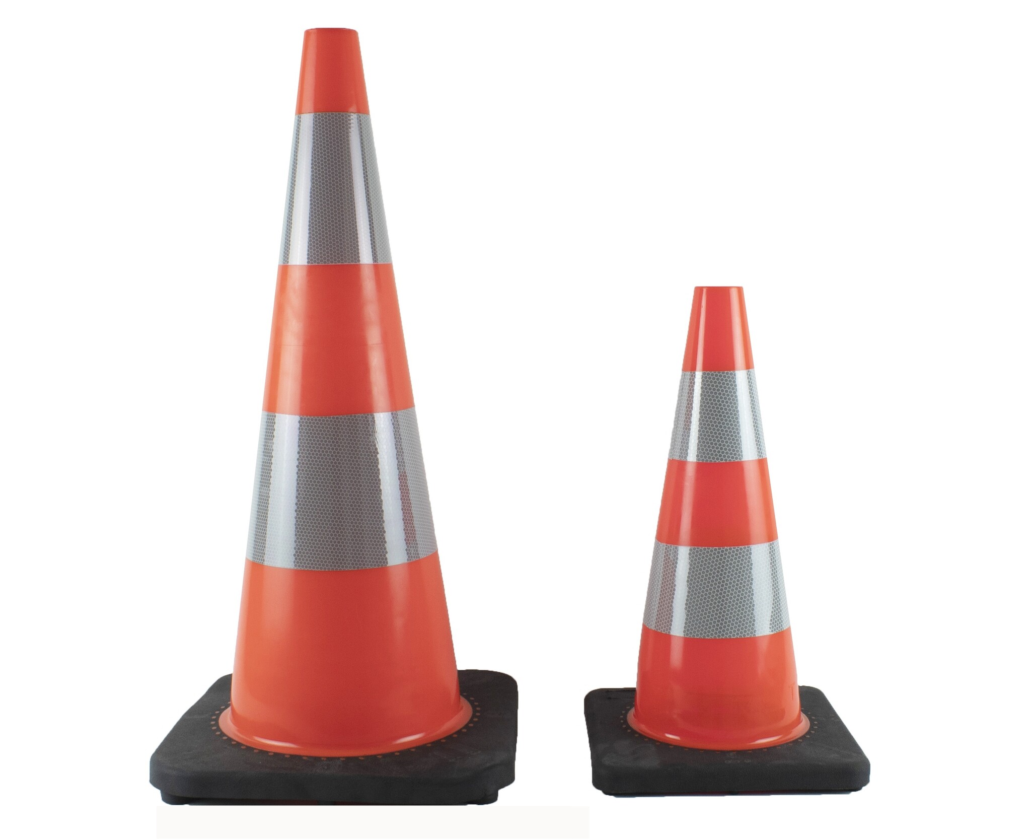 Cône de signalisation 30 cm PU - flexible et doux avec socle lesté