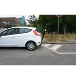 Flexible bollards with shape memory type "Amsterdam" to be cast concreted