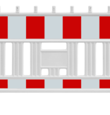 Werfhek Euro 2 Barrier - rood-wit - 1110 x 2150 mm + RA1 - Klasse 1