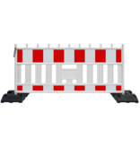 Barrière de chantier Euro 2 Barrier rouge-blanc - 1110 x 2150 mm + RA1 - Classe 1