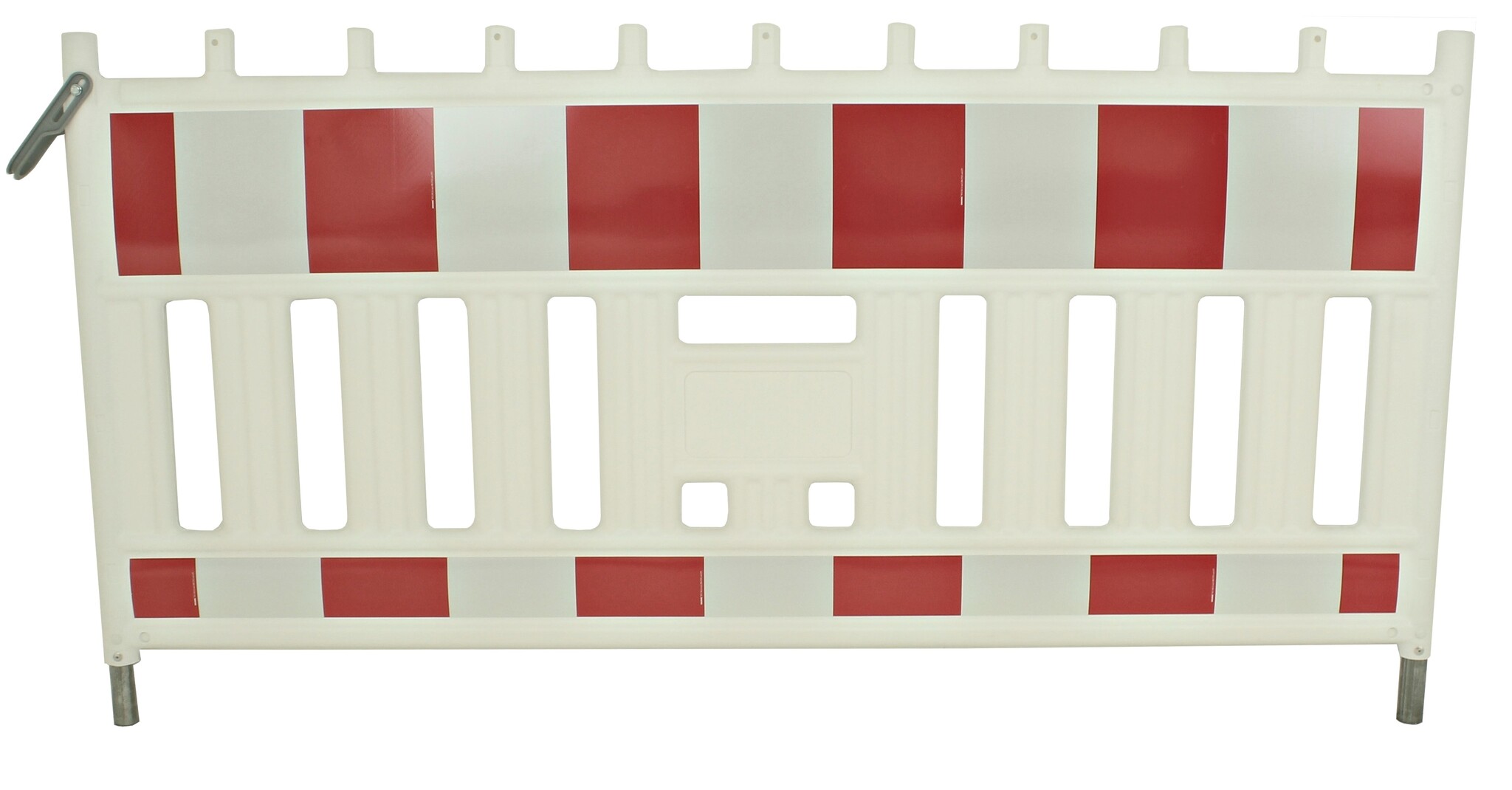 Werfhek Euro 2 Barrier - rood-wit - 1110 x 2150 mm + RA1 - Klasse 1